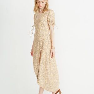 Madewell Floral Faux-Wrap Dress NWOT